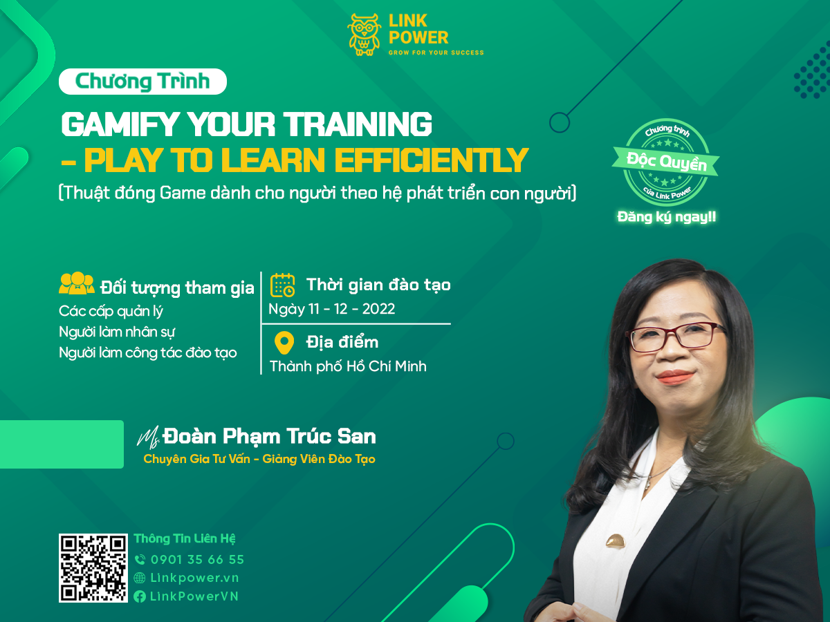 WORKSHOP: GAMIFY TRAINING - PLAY TO LEARN EFFICENTLY